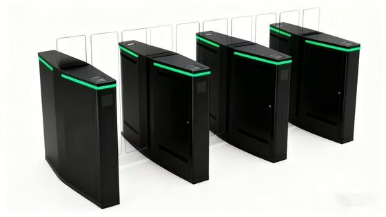 購入 半身高のガラス スライディングスピードゲート ターンスタイル 空港用カードリーダー アクセス制御 online manufacture