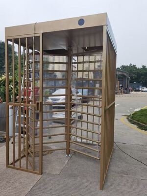 お買い得 Golden Color  Turnstyle Full Height Turnstile Gate Factory Price Stainless Steel オンライン